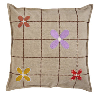 hand embroidery sofa linen cushion covers