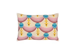 Cross-Stitch Pillow Cover 14×20 in