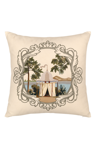 Tapestry Hand Embroidered Silk  Pillow Cover – 20x20 in
