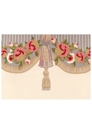 Tapestry Hand Embroidered Silk Pillow Cover – 20x20 in