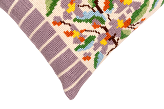 Cross-Stitch Pillow Cover 14×20 in