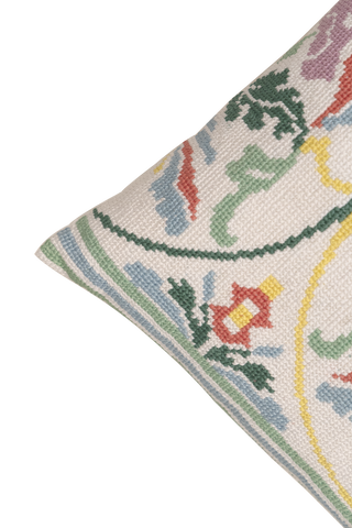 Hand Embroidered Interior Pillow Cover – 14x20 in