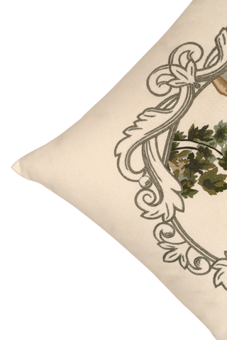 Tapestry Hand Embroidered Silk  Pillow Cover – 20x20 in