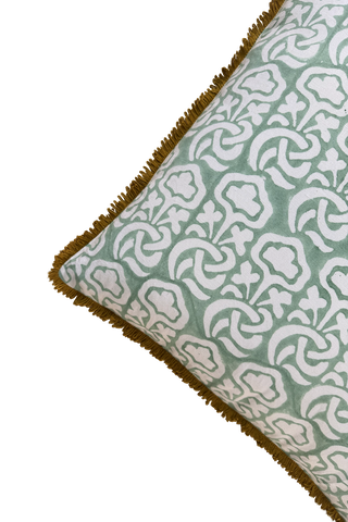 Block Printed Interior Pillow Cover – 20x20 in