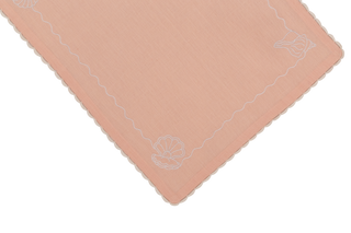 Embroidered & Crochet Linen Placemats (Set of 4) 14×18 in