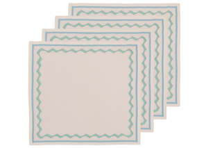 Embroidered Linen Napkins (Set of 4) 18×18 in