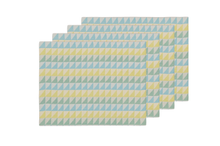 Jacquard Embroidered Placemats (Set of 4) 14×18 in