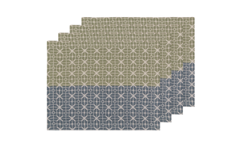 Jacquard Embroidered Placemats (Set of 4) 14×18 in