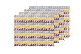 Jacquard Embroidered Placemats (Set of 4) 14×18 in