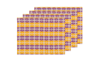 Jacquard Embroidered Placemats (Set of 4) 14×18 in