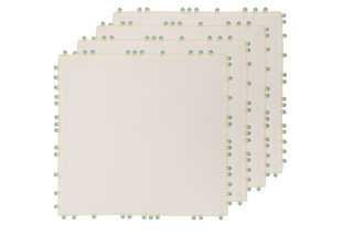 Hand Embroidered & Crochet Work Napkin (Set of 4) – 18x18 in