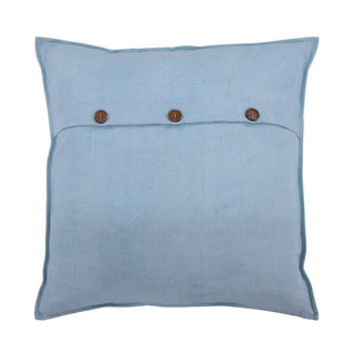 hand Embroidered linen cushion cover - 20x20 inches