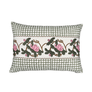 Block Printed Pillow Cover 14" x 20"