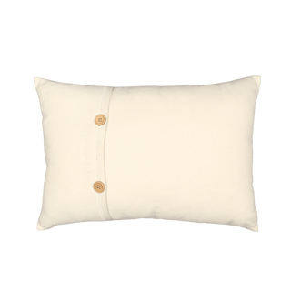 Hand Embroidered Cross-Stitch Pillow Cover 14" x 20"