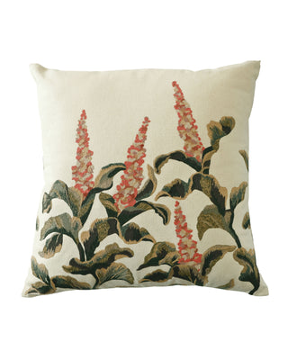 Hand Embroidered Tapestry Silk Pillow Cover 20" x 20"