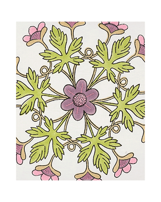 Block Printed Kaleido Pillow Cover 20" x 20"