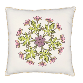Block Printed Kaleido Pillow Cover 20" x 20"