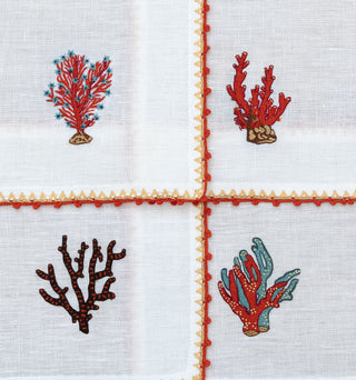 Coral Crest - Cocktail Napkins (Set of 4) - CN-6