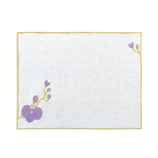 Hand Embroidered Vintage Floral Placemats 14" × 18" (Set of 4)