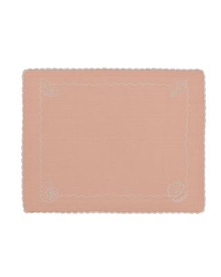 Hand Embroidered Marine Life Placemats 14" × 18" (Set of 4)