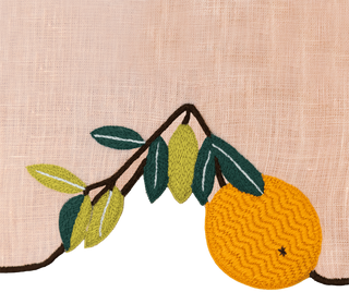 Hand Embroidered Farm To Table Placemats 14" × 18" (Set of 4)