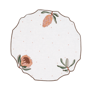 Hand Embraided Autumn Meadow Placemats 16.5" round (Set of 4)