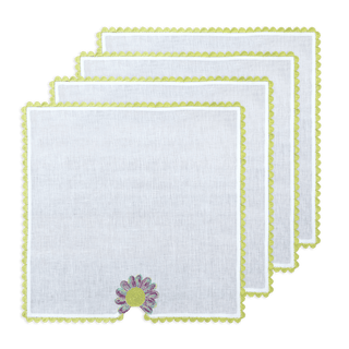 Hand Crochet Napkins 18" x 18" (Set of 4)