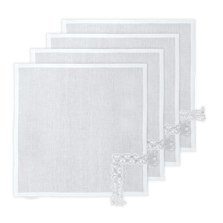 Hand Crochet Napkins 18" x 18" (Set of 4)