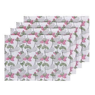 Lotus Pond Linen Placemat Set