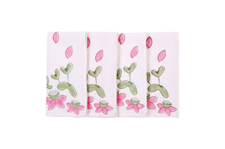 Table Napkin set with elegant block print design