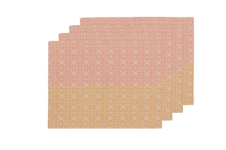 Jacquard Embroidered Placemats (Set of 4) 14×18 in