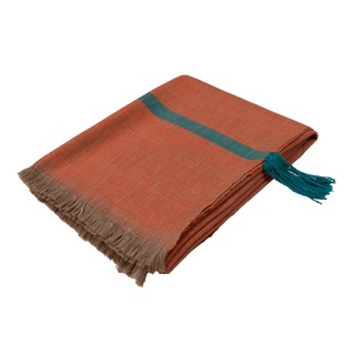 Handwoven Pashmina and Merino Wool Throw 46" × 75"