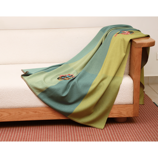 Handwoven Merino Wool Throw 48 × 76 In