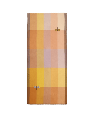 Handwoven Merino Wool Travel Wrap 25" × 70"