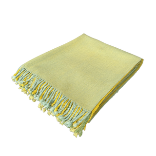 Handwoven Merino Wool Throw 48 × 76 In