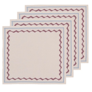 Embroidered Linen Napkins (Set of 4) 18×18 in