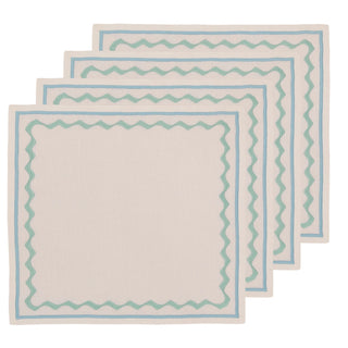 Embroidered Linen Napkins (Set of 4) 18×18 in