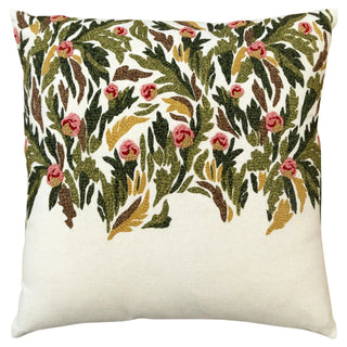 Tapestry Rose Pillow Cover 20x20 in
