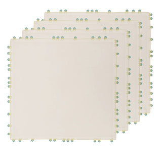 Hand Embroidered & Crochet Work Napkin (Set of 4) – 18x18 in