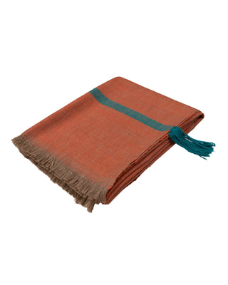 Handwoven Pashmina and Merino Wool Throw 46" × 75"