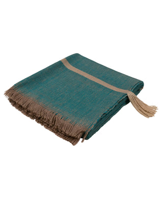 Handwoven Pashmina and Merino Wool Throw 46" × 75"