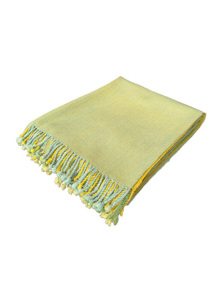 Handwoven Merino Wool Throw 48 × 76 In
