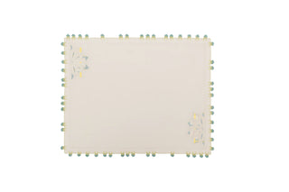 Hand Embroidered & Crochet Placemat (Set of 4) – 14x18 in