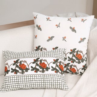 Block Printed Pillow Cover 14" x 20"