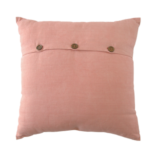 Hand Embroidered Birds Pillow Cover 20" x 20"