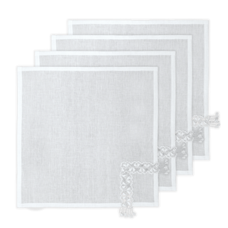 Hand Crochet Napkins 18" x 18" (Set of 4)