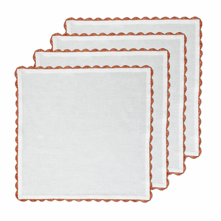 Hand Crochet Napkins 18" x 18" (Set of 4)