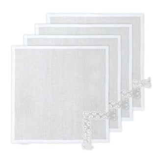 Hand Crochet Napkins 18" x 18" (Set of 4)