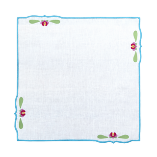 Hand Embroidered Heirloom Petals Napkins 18" x 18" (Set of 4)