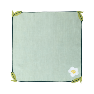 Hand Embroidered Trellis Napkins 18" x 18" (Set of 4)